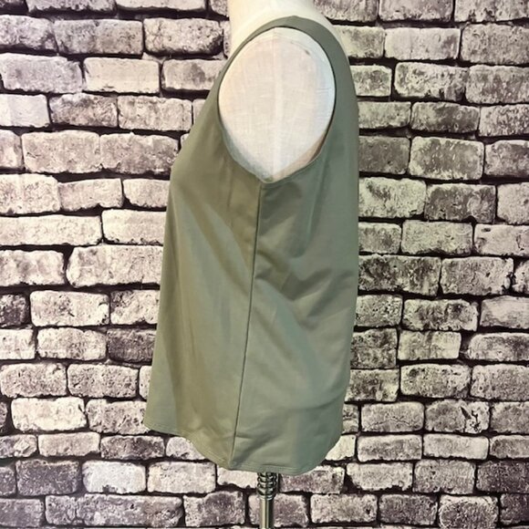 Chico's NWT Olive Green Sleeveless Tanks Size L - Picture 3 of 8